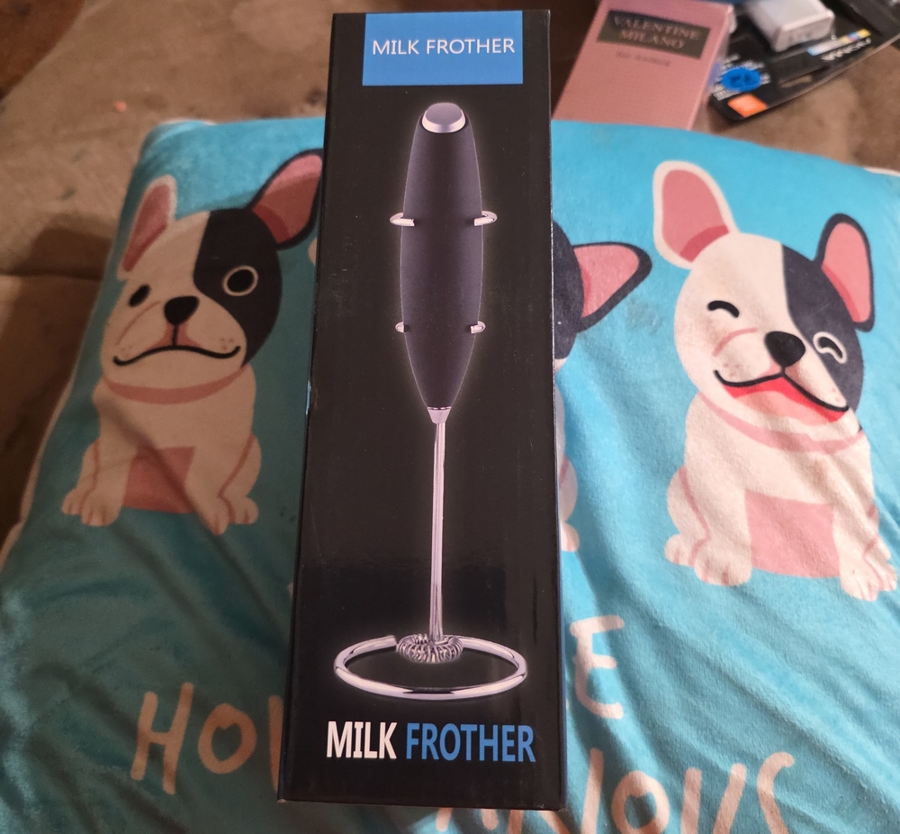 Milk Frother Handheld Electric Milk Frother - Black